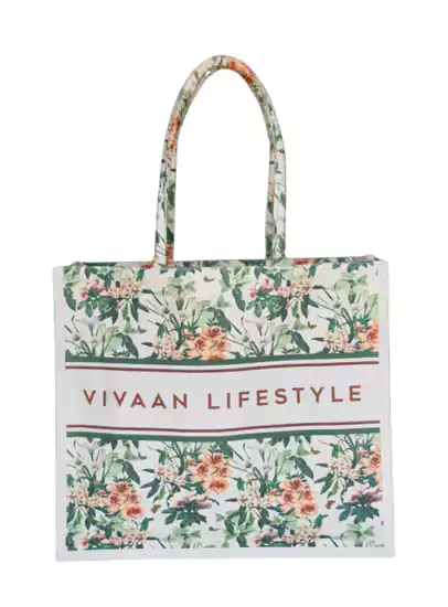 Green Floral Bag